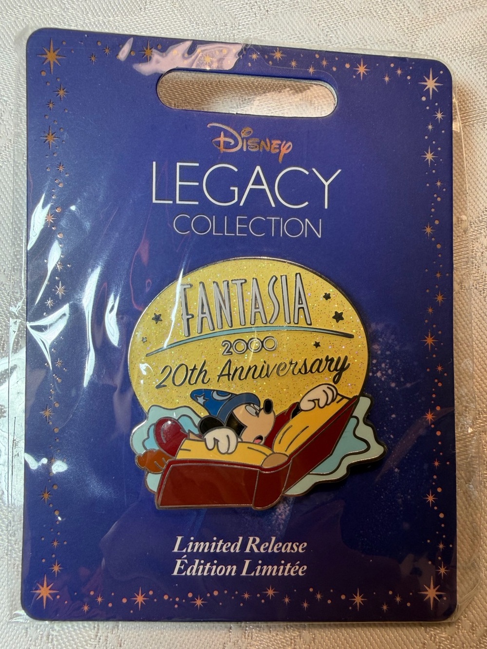 Disney Legacy Sorcerer Mickey Fantasia 2000 20th Anniversary Limited pin